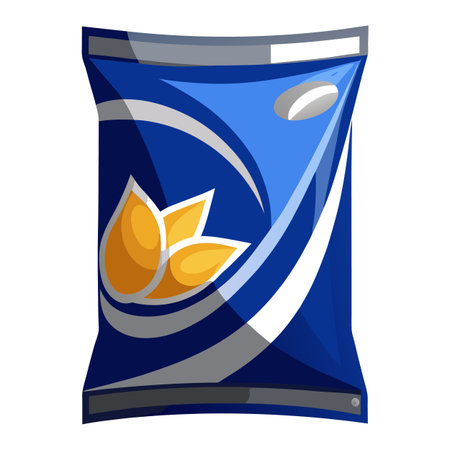 Snack food packet designのイラスト素材
