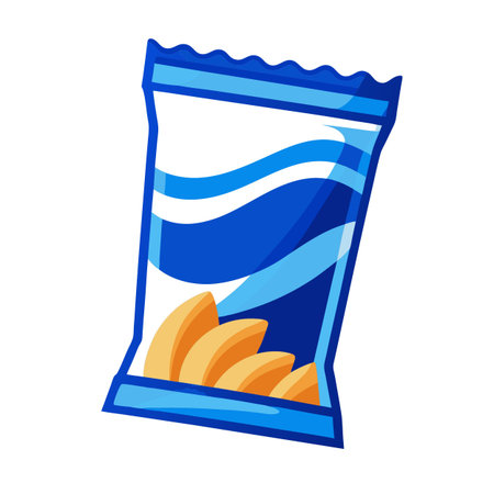 Snack food packet designのイラスト素材