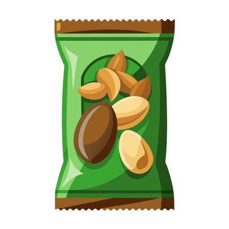 Snack food packet designのイラスト素材