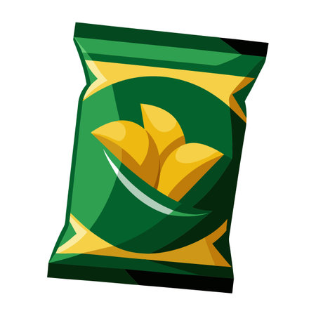 Snack food packet designのイラスト素材