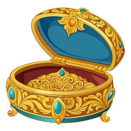 Jewelry box designのイラスト素材