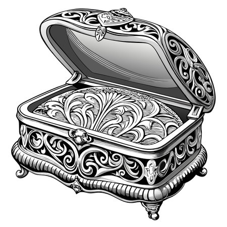 Jewelry box designのイラスト素材