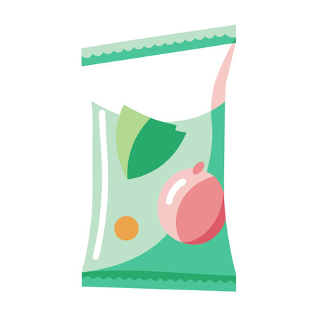 Snack food packet designのイラスト素材
