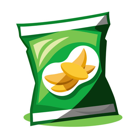 Snack food packet designのイラスト素材