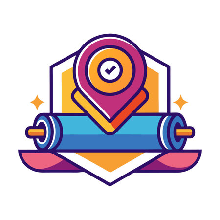 Gym or fitness logoのイラスト素材