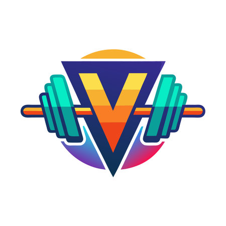 Gym or fitness logoのイラスト素材