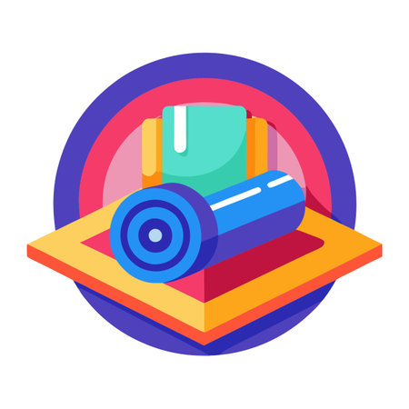 Gym or fitness logoのイラスト素材