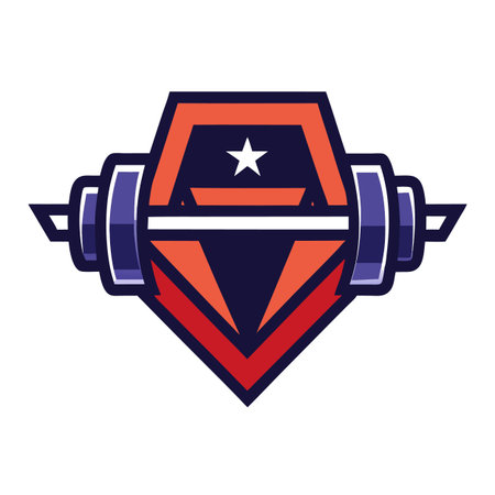 Gym or fitness logoのイラスト素材