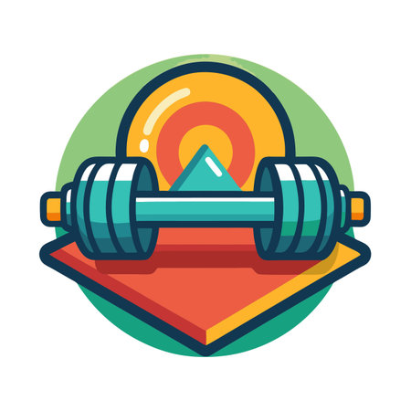 Gym or fitness logoのイラスト素材