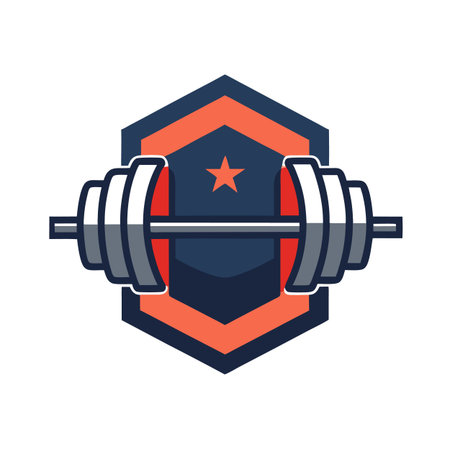 Gym or fitness logoのイラスト素材