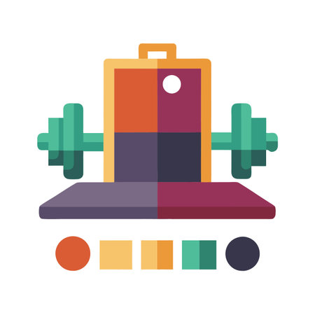 Gym or fitness logoのイラスト素材