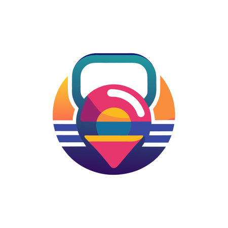 Gym or fitness logoのイラスト素材