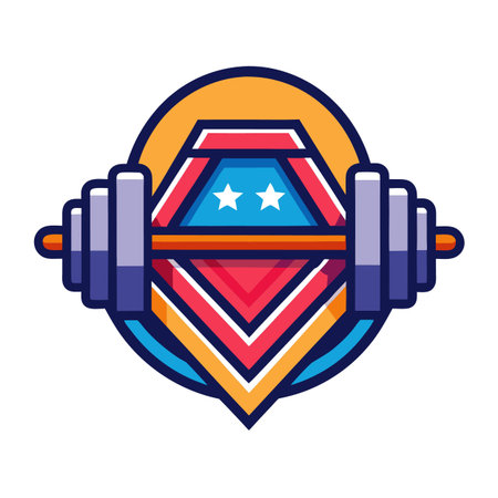 Gym or fitness logoのイラスト素材