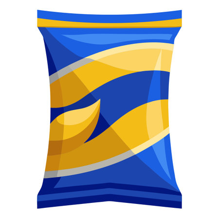 Snack food packet designのイラスト素材