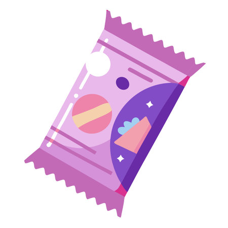 Snack food packet designのイラスト素材