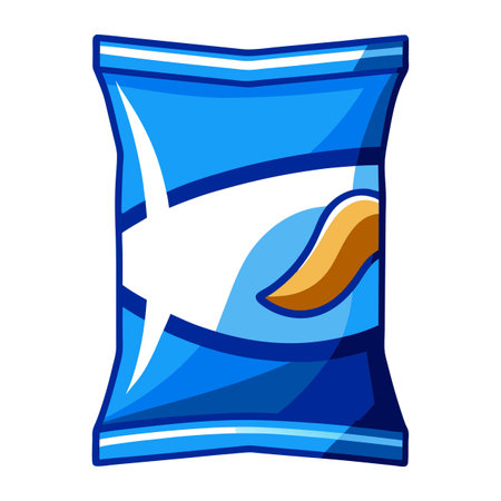 Snack food packet designのイラスト素材