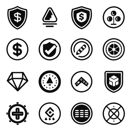 Set of Crypto iconsのイラスト素材
