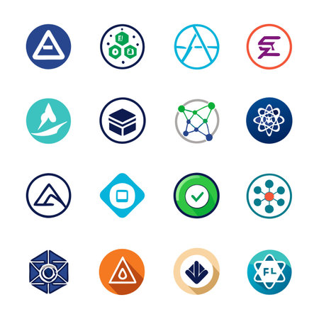Set of Crypto iconsのイラスト素材