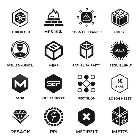 Set of Crypto iconsのイラスト素材