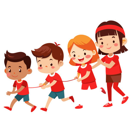 Kids activity concept illustrationのイラスト素材