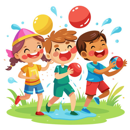 Kids activity concept illustrationのイラスト素材