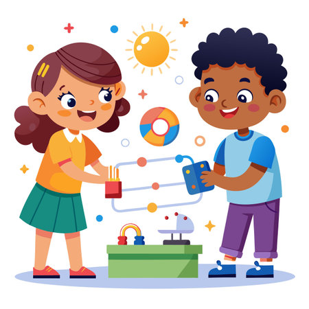 Kids activity concept illustrationのイラスト素材