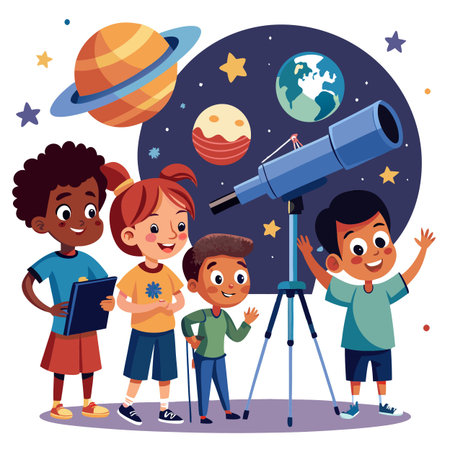 Kids activity concept illustrationのイラスト素材