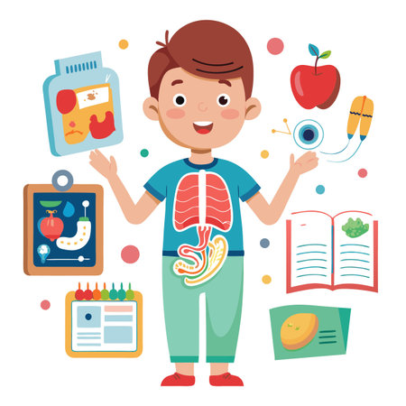 Kids activity concept illustrationのイラスト素材