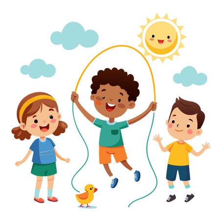 Kids activity concept illustrationのイラスト素材