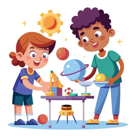 Kids activity concept illustrationのイラスト素材