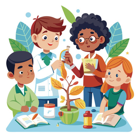 Kids activity concept illustrationのイラスト素材