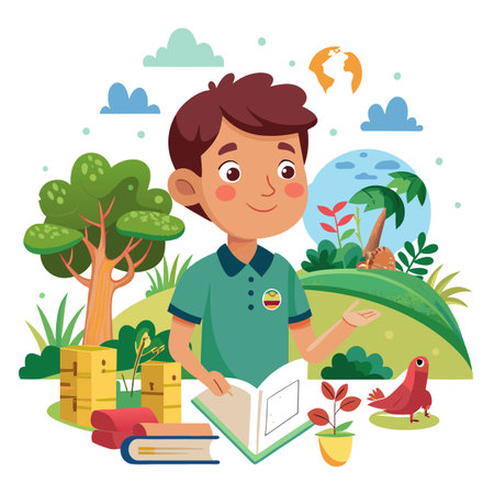 Kids activity concept illustrationのイラスト素材