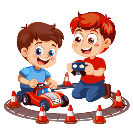 Kids activity concept illustrationのイラスト素材
