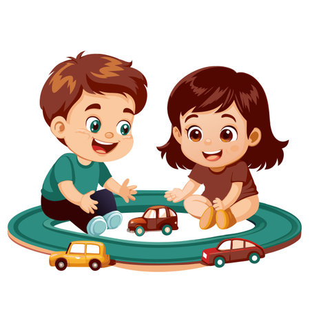 Kids activity concept illustrationのイラスト素材