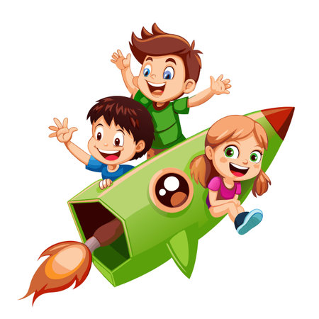 Kids activity concept illustrationのイラスト素材