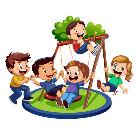 Kids activity concept illustrationのイラスト素材