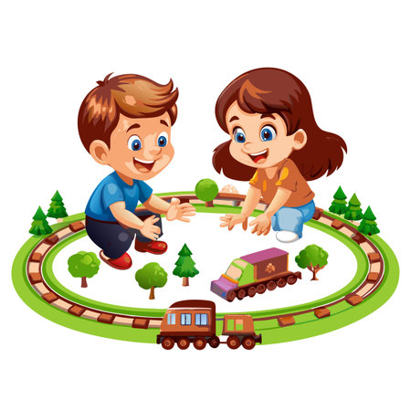 Kids activity concept illustrationのイラスト素材