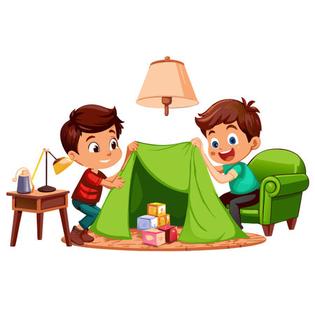 Kids activity concept illustrationのイラスト素材