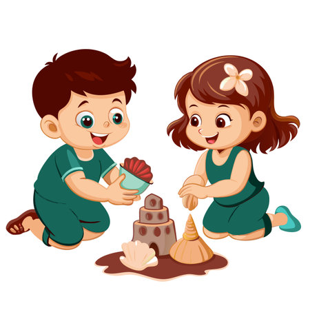 Kids activity concept illustrationのイラスト素材