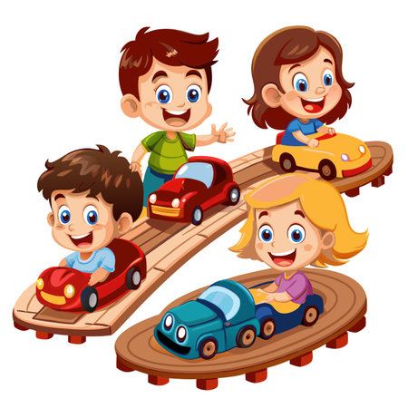 Kids activity concept illustrationのイラスト素材