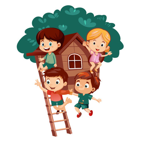 Kids activity concept illustrationのイラスト素材