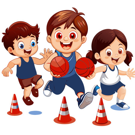 Kids activity concept illustrationのイラスト素材