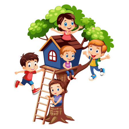 Kids activity concept illustrationのイラスト素材