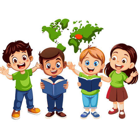 Kids activity concept illustrationのイラスト素材