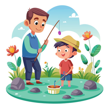 Kids activity concept illustrationのイラスト素材