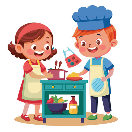 Kids activity concept illustrationのイラスト素材