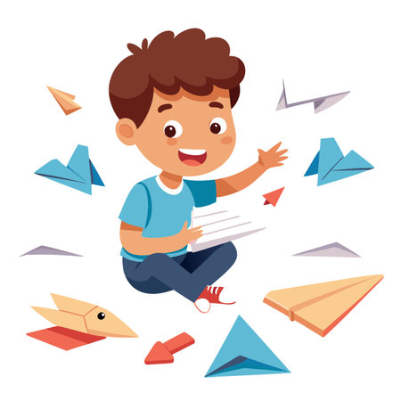 Kids activity concept illustrationのイラスト素材