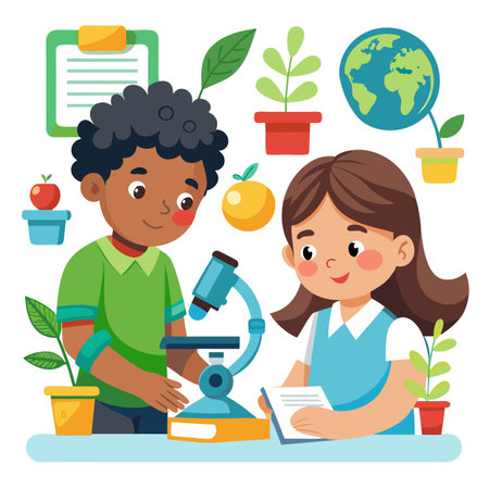 Kids activity concept illustrationのイラスト素材