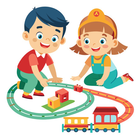 Kids activity concept illustrationのイラスト素材