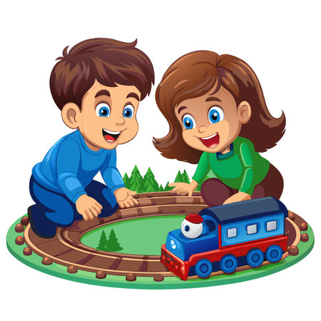 Kids activity concept illustrationのイラスト素材